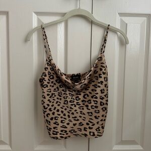 Bardot cheetah print camisole